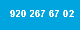 920 267 67 02 920 267 67 02